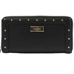 KATE SPADE Studded black leather wallet